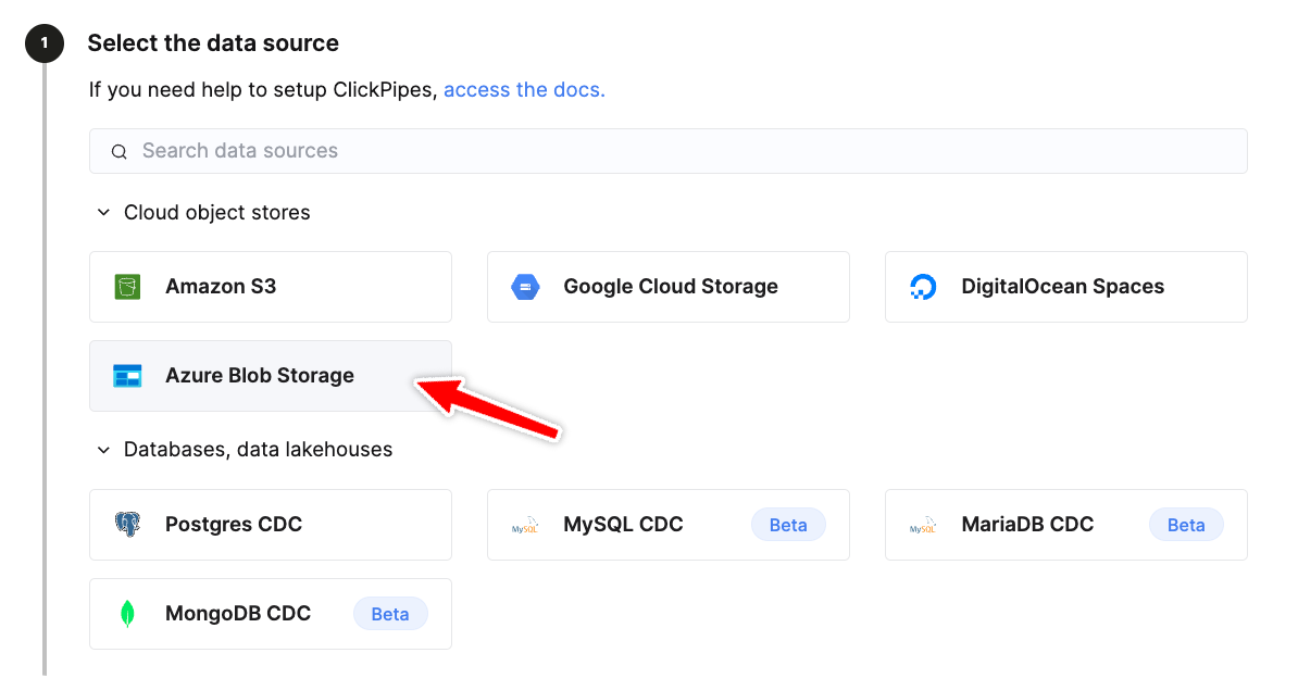 Выбор Azure Blob Storage