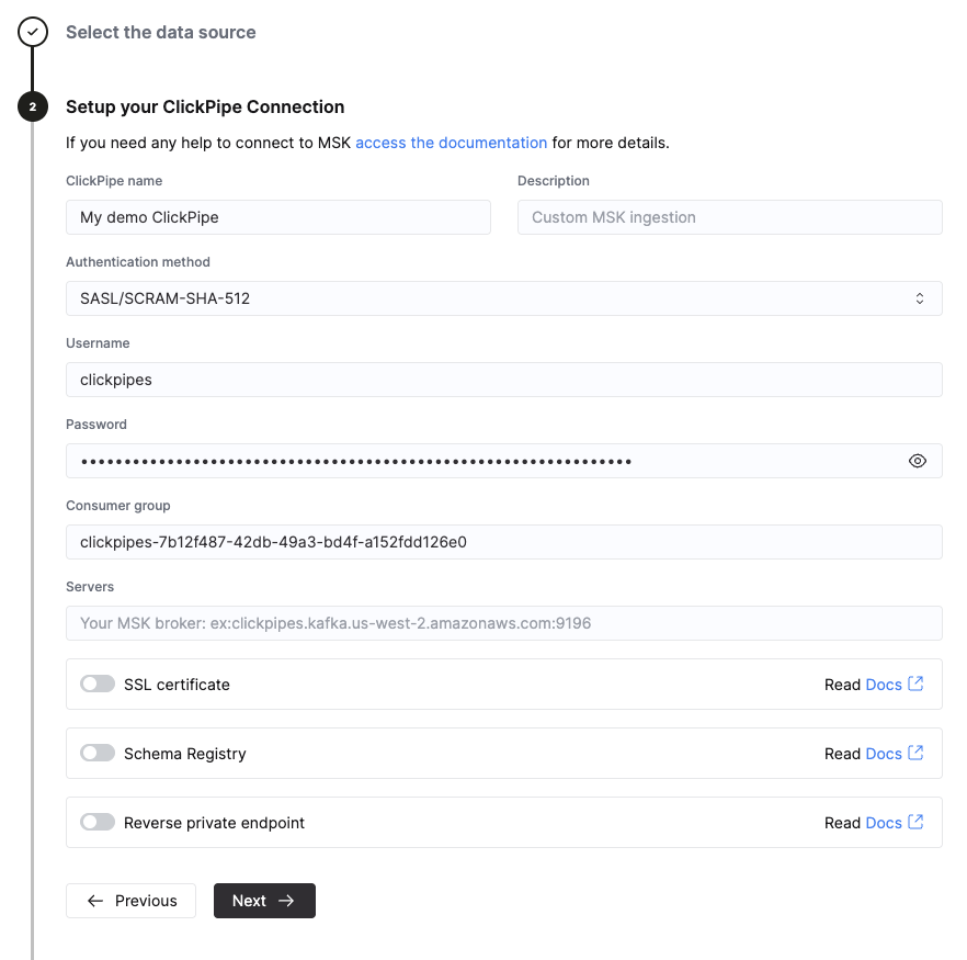 Выбор reverse private endpoint